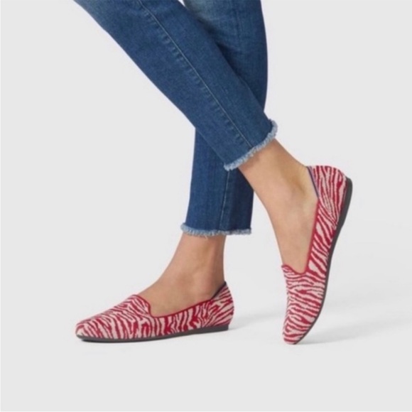 Rothy's The Loafer Red Zebra Shoes - Picture 11 of 11